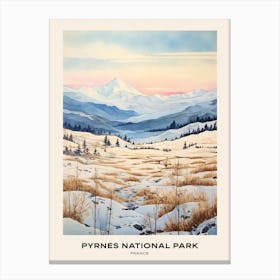 Pyrnes National Park France 2 Poster Canvas Print