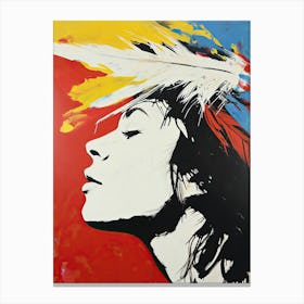 'Flying Feathers' Pop Art Canvas Print