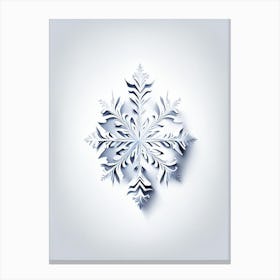 Ice, Snowflakes, Marker Art 4 Canvas Print
