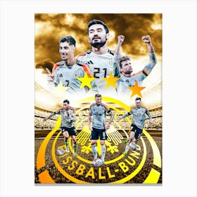 Germany Football Poster Canvas Print