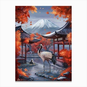 Japanese Crane Canvas Print