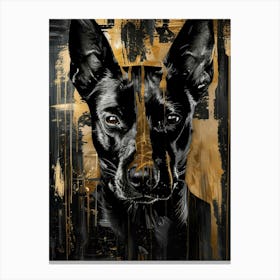 Black Dog 1 Canvas Print