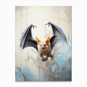 Grey Headed Flying Fox Vintage Illustration 2 Canvas Print