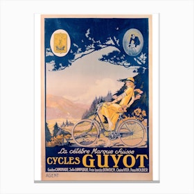Poster Advertising Guyot Bicycles Canvas Print