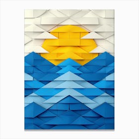 Origami Art Canvas Print
