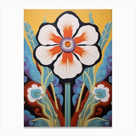 Flower Motif Painting Iris 1 Canvas Print