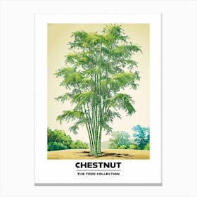 Chestnut Tree Storybook Illustration 1 Poster Canvas Print