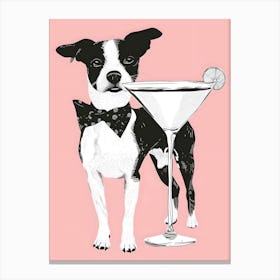 Chihuahua Martini Canvas Print