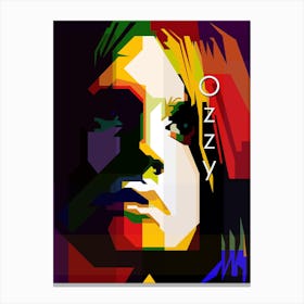 Ozzy Osbourne Black Sabbath Singer Wpap Canvas Print