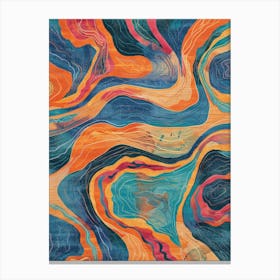 Wavy Waves 2 Canvas Print