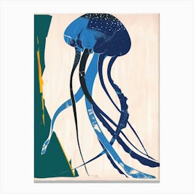 Jellyfish 1 Cut Out Collage Canvas Print
