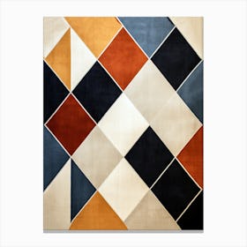 Mid Century Modularity; Geometric Abstract Patterns Canvas Print