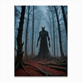 Beneath the Canopy of Shadows: The Dark Creature 1 Canvas Print