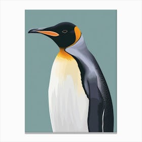 Emperor Penguin Isabela Island Minimalist Illustration 3 Canvas Print