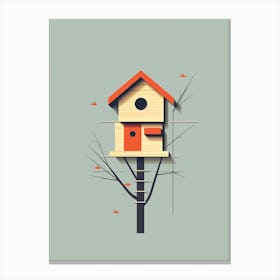 Minimalist Birdhouse2 Canvas Print