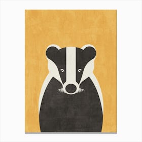 Fauna Badger Canvas Print