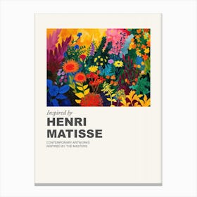 Museum Poster Inspired By Henri Matisse 11 Canvas Print