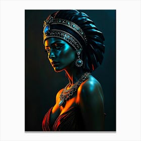 Cleopatra Portrait - Diverse Art Illustration 10 Canvas Print