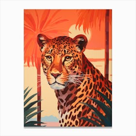 Leopard In The Jungle 15 Canvas Print