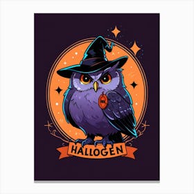 Halloween Owl 1 Canvas Print