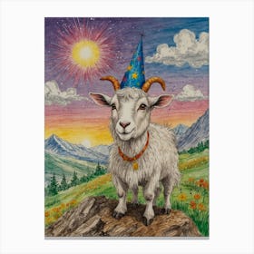 Birthday Goat Canvas Print