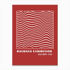 Bauhaus Red Exhibition 11 Canvas Print