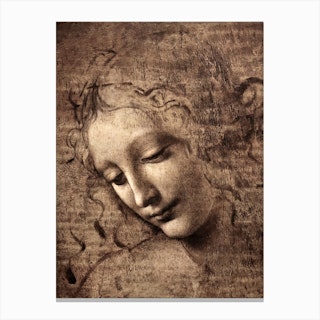 La Scapigliata, Leonardo Da Vinci Canvas Print