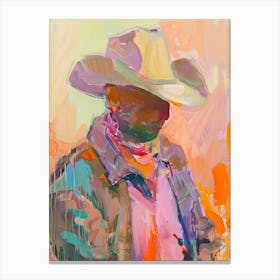 Painting Of A Cowboy 7 Canvas Print