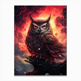Owl In The Sky 1 Canvas Print