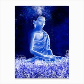 The Buddha of the Deep Blue - Calming the Waves Canvas Print