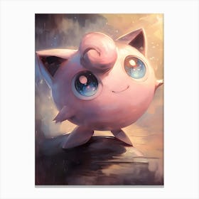 Jigglypuff Pokemon Anime Manga Japan Poster Canvas Print