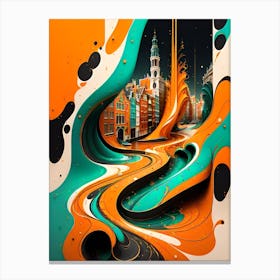 Abstract City Canvas Print