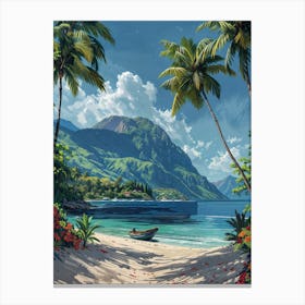 Hawaiian Beach 1 Canvas Print