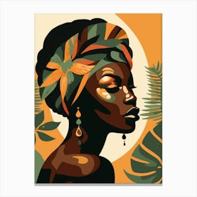 African Woman Portrait 2 Canvas Print