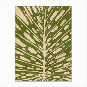 Sahara Palm Leaf Canvas Print