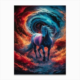 Horse In The Vortex Canvas Print