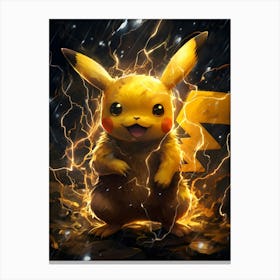 Pikachu Pokemon 7 Canvas Print