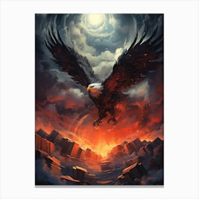 Eagle In Flight 1 Canvas Print