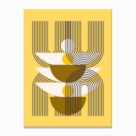 Mid Century In Yellow Canvas Print