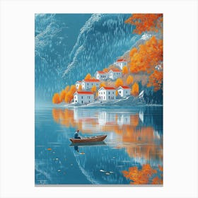 Autumn Village Canvas Print