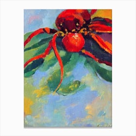 Red Jamaican Crab Matisse Inspired Canvas Print