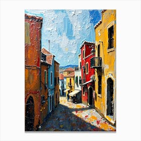 Italian Street Painting Canvas Print