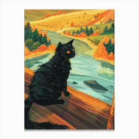 Black Cat 68 Canvas Print