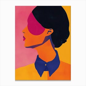 Woman'S Face Canvas Print