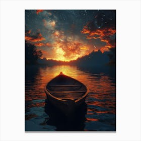 Boat In The Water 6 Canvas Print