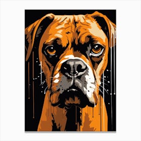 Boxer Dog Painting 3 Canvas Print