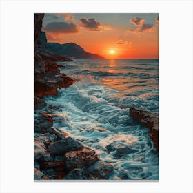 Sunset At The Beach 15 Canvas Print