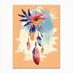 Starlight Prism Mid Century Style Canvas Print