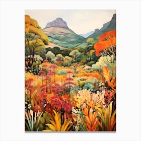 Autumn Gardens Painting Kirstenbosch National Botanical Garden 1 Canvas Print