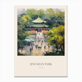 Jingshan Park Beijing China 3 Vintage Cezanne Inspired Poster Canvas Print
